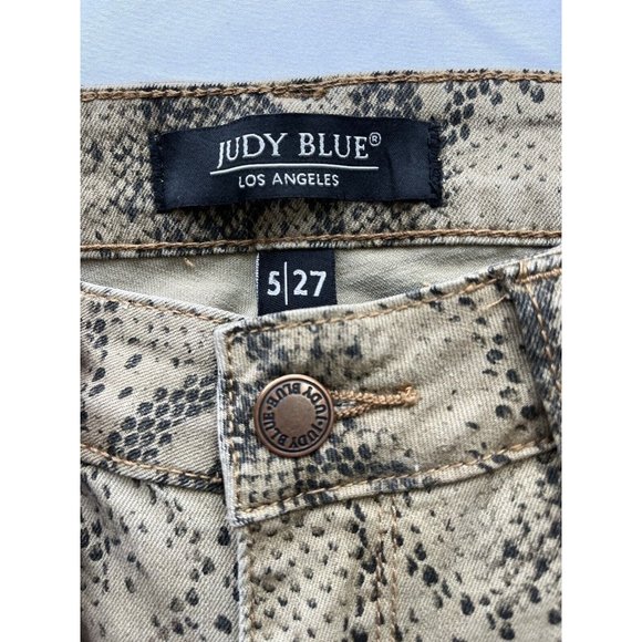 Judy Blue Los Angeles Jeans Brown Snake Skin‎ Animal Print Skinny Fit Pants 5/27 - Picture 3 of 12